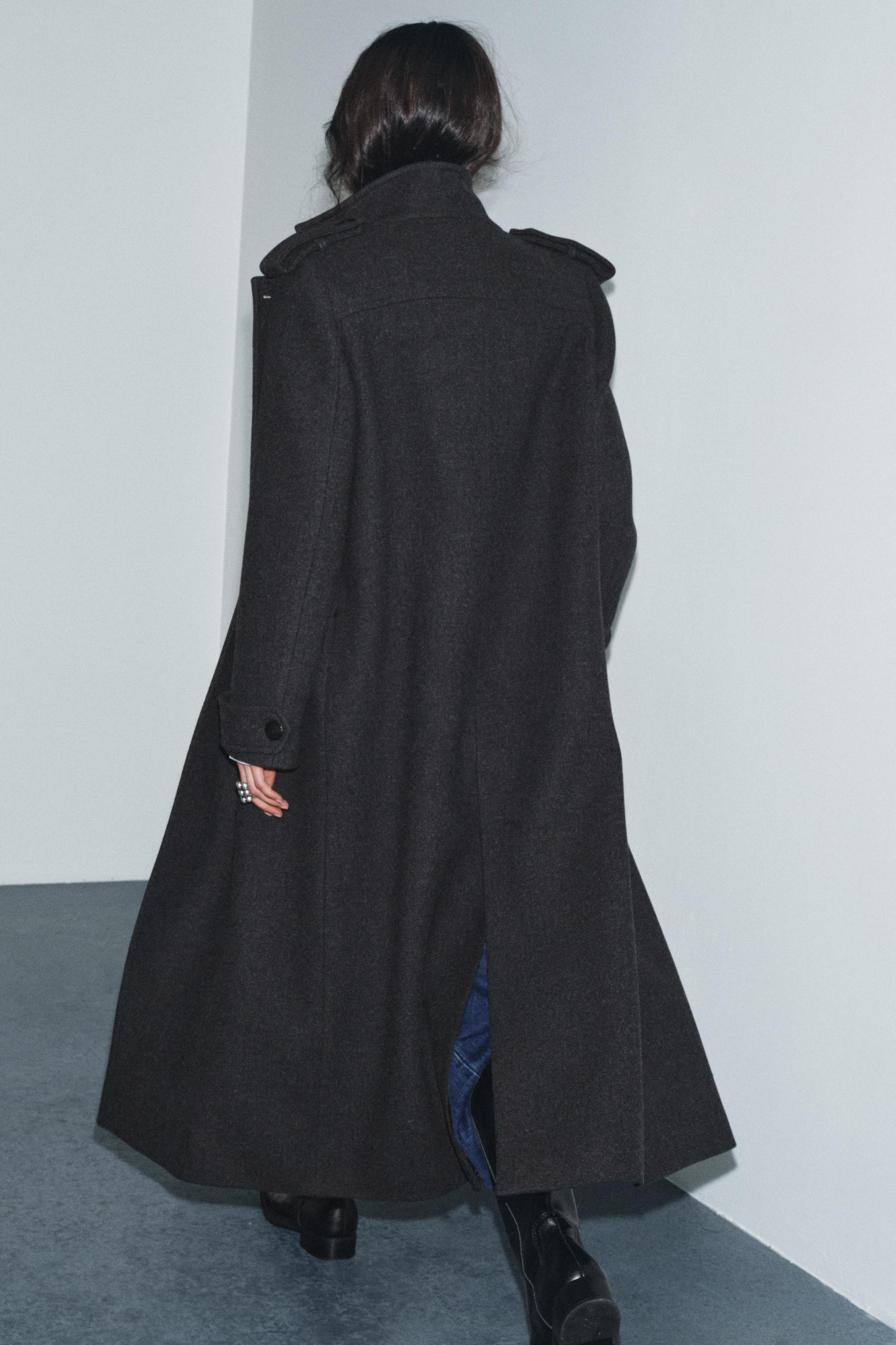 LONG WOOL COAT ZW COLLECTION LIMITED EDITION